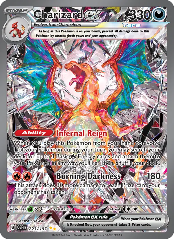 Charizard ex, Obsidian Flames — reference catalog card